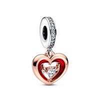 Simple Style Leaf Heart Shape Flower Sterling Silver Jewelry Accessories sku image 7