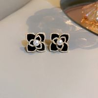 Wholesale Jewelry Elegant Sweet Leaves Flower Bow Knot Alloy Plating Drop Earrings sku image 42