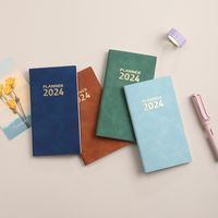 1 Piece Letter Class Learning Imitation Leather Wood-free Paper Business Notebook main image 5