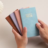 1 Piece Letter Class Learning Imitation Leather Wood-free Paper Business Notebook main image 1