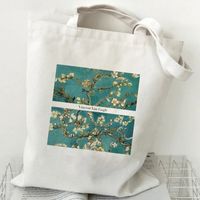Women's Casual Oil Painting Landscape Shopping Bags sku image 1