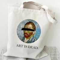 Women's Casual Oil Painting Landscape Shopping Bags sku image 11