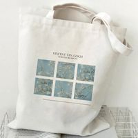 Women's Casual Oil Painting Landscape Shopping Bags sku image 22