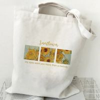 Women's Casual Oil Painting Landscape Shopping Bags sku image 4