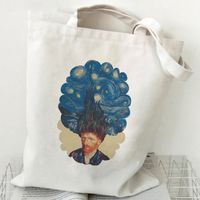 Women's Casual Oil Painting Landscape Shopping Bags sku image 10