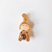 1 Piece Lady Cross Moon Copper Plating Jewelry Accessories sku image 1