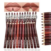 Casual Solid Color Wood Lip Pencil main image 1