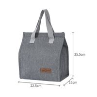 Girl's Unisex Boy's Polyester Solid Color Classic Style Sewing Thread Square Magnetic Buckle Lunch Bag Handbag sku image 2