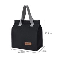 Girl's Unisex Boy's Polyester Solid Color Classic Style Sewing Thread Square Magnetic Buckle Lunch Bag Handbag sku image 3