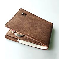 Unisex Solid Color Pu Leather Zipper Wallets main image 4