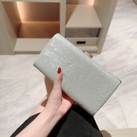 Women's Alloy Solid Color Vintage Style Classic Style Rhinestone Pearls Square Buckle Shoulder Bag main image 3