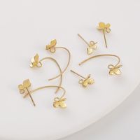2 Pieces Copper Butterfly Hook Earring Findings Sweet Simple Style main image 3