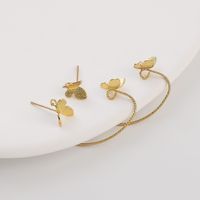 2 Pieces Copper Butterfly Hook Earring Findings Sweet Simple Style main image 1