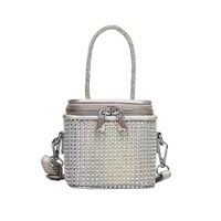 Women's Small Pu Leather Solid Color Elegant Bucket Zipper Handbag main image 5