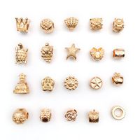 1 Piece Simple Style Tortoise Flower Grape Alloy Plating Beads Jewelry Accessories main image 2
