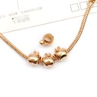 1 Piece Simple Style Tortoise Flower Grape Alloy Plating Beads Jewelry Accessories sku image 7