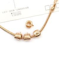 1 Piece Simple Style Tortoise Flower Grape Alloy Plating Beads Jewelry Accessories sku image 6