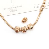1 Piece Simple Style Tortoise Flower Grape Alloy Plating Beads Jewelry Accessories sku image 5