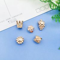 1 Piece Simple Style Tortoise Flower Grape Alloy Plating Beads Jewelry Accessories main image 4