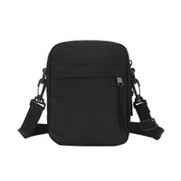 Men's Nylon Solid Color Streetwear Square Zipper Shoulder Bag sku image 2