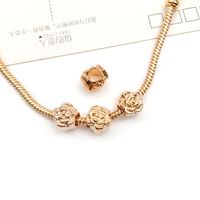 1 Piece Simple Style Tortoise Flower Grape Alloy Plating Beads Jewelry Accessories sku image 1