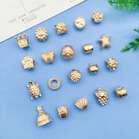 1 Piece Simple Style Tortoise Flower Grape Alloy Plating Beads Jewelry Accessories main image 5