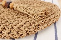 Women's Small Straw Solid Color Vintage Style Classic Style Zipper Straw Bag main image 10