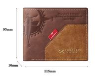 Men's Geometric Color Block Pu Leather Flip Cover Card Holder main image 2