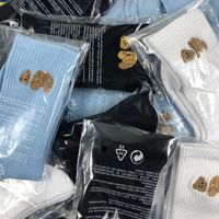 Unisex Casual Bear Cotton Crew Socks A Pair main image 1