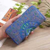 Ethnic Style Embroidered Single Pull Wallet sku image 2