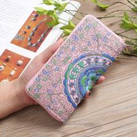 Ethnic Style Embroidered Single Pull Wallet sku image 4