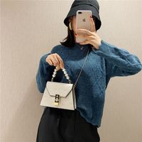 Women's Small Pu Leather Solid Color Elegant Flip Cover Handbag main image 5