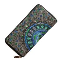 Ethnic Style Embroidered Single Pull Wallet main image 6