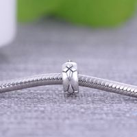1 Piece Diameter 9mm Hole 2~2.9mm Sterling Silver Rhombus Beads main image 3