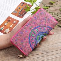 Ethnic Style Embroidered Single Pull Wallet sku image 5