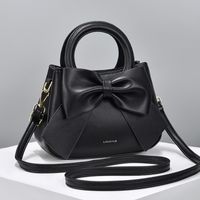 Women's Large Pu Leather Bow Knot Elegant Zipper Diana Bag main image 3