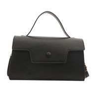 Women's Pu Leather Solid Color Basic Flip Cover Handbag sku image 5