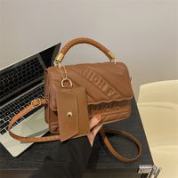 Women's Pu Leather Solid Color Classic Style Flip Cover Handbag main image 6