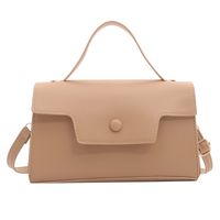 Women's Pu Leather Solid Color Basic Flip Cover Handbag sku image 1