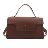 Women's Pu Leather Solid Color Basic Flip Cover Handbag sku image 2