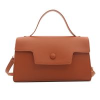 Women's Pu Leather Solid Color Basic Flip Cover Handbag sku image 3