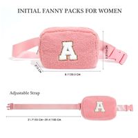 Women's Sports Letter Solid Color Nylon Waist Bags main image 2