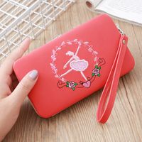 Fashion Long Multifunctional Embroidered Portable Wallet Wholesale main image 3