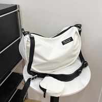 Women's Medium Nylon Solid Color Basic Zipper Bag Sets sku image 1
