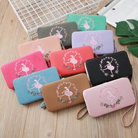 Fashion Long Multifunctional Embroidered Portable Wallet Wholesale main image 2