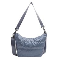 Women's Cloth Solid Color Streetwear Zipper Shoulder Bag sku image 4