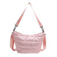 Women's Cloth Solid Color Streetwear Zipper Shoulder Bag sku image 2