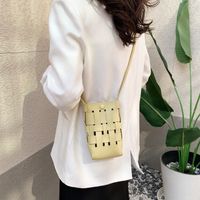 Women's Mini Pu Leather Solid Color Basic Magnetic Buckle Shoulder Bag sku image 5