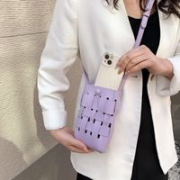 Women's Mini Pu Leather Solid Color Basic Magnetic Buckle Shoulder Bag main image 2