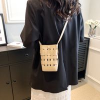 Women's Mini Pu Leather Solid Color Basic Magnetic Buckle Shoulder Bag sku image 3